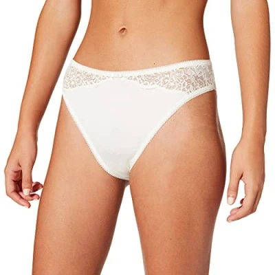 Abbildung von CALIDA Sensual Secrets Slip Damen, Regular Cut, Rückseite aus transparenter Spitze