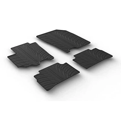 Abbildung von Gledring 0629 Fußmattensatz Gummi vorne und hinten 4 schwarz 750mm 550mm SUZUKI: SX4 II S Cross