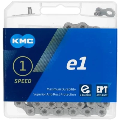 Abbildung von KMC Unisex Erwachsene e1 EPT E Bike 1 Fach Kette 1/2&quot; x3/32, 110 Glieder, Silber
