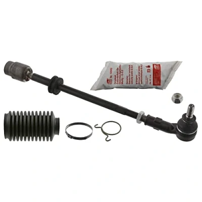 Abbildung von febi BILSTEIN 49077 Spurstange Vorderachse rechts mit Muttern, Fett Schellen, Lenkmanschetten Plus VOLKSWAGEN: GOLF 2, Jetta 2