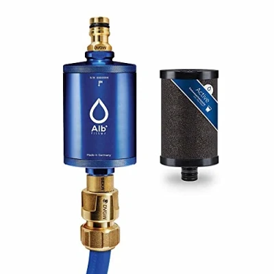 Abbildung von Alb Filter® MOBIL Active Trinkwasserfilter Sauberes Trinkwasser unterwegs mit Boot, Yacht, Camping oder Mobilheim Blau