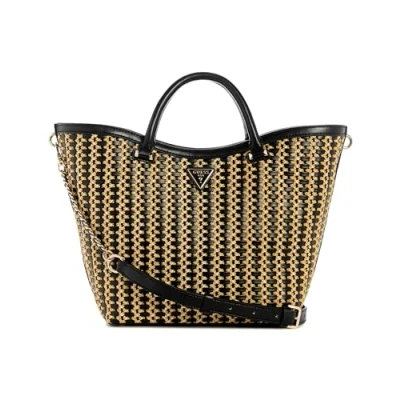 Abbildung von Guess Atalia TOTE Handtasche, Damen, Größe: One Size, Natural/black