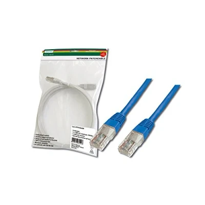 Abbildung von DIGITUS LAN Kabel Cat 5e 5m RJ45 Netzwerkkabel U/UTP Ungeschirmt Kompatibel zu 6 &amp; 5 Blau