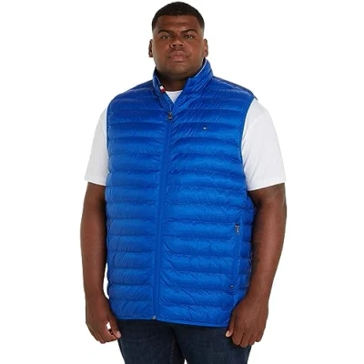 Abbildung von Tommy Hilfiger Herren Weste Packable Recycled Steppweste, Blau (Ultra Blue), XXL