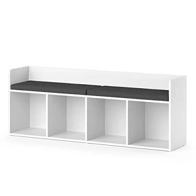Abbildung von Vicco Sitzbank Luigi, Weiß, 142 x 53 cm Ohne Faltboxen