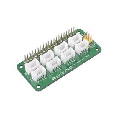 Abbildung von Seeed Studio Grove Base Hat integrierter MCU STM32 12 bit ADC mit Analog/PWM/Digital/Analog/I2C/UART/SWD Port unterstützt Raspberry 2/3 B/B+ Zero 3,3 V