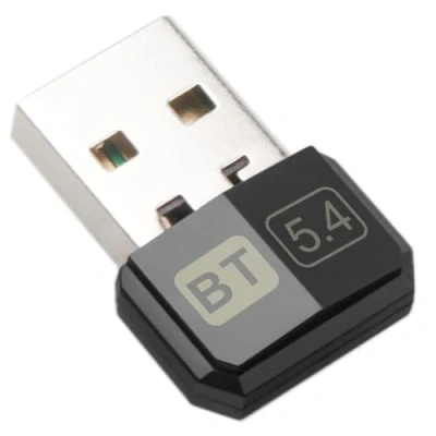 Abbildung von Bluetooth Adapter 5.4, USB Stick Dongle (EDR &amp; BLE) Plug and Play für PC Laptop Desktop Computer, unterstützt Windows 11/10/8.1/7