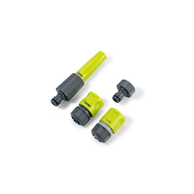 Abbildung von REHAU Grundausstattung 3/4 Zoll, Set aus Hahnanschluss, Schlauchverbinder, Wasserstop, Gartenspritze