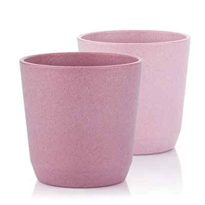 Abbildung von Reer Growing Becher 2er Set nachhaltiges Kindergeschirr nachhaltiger Rohstoff melaminfrei, rosa