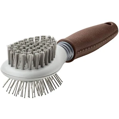 Abbildung von HUNTER SPA Kombibürste Bürsten und Pflegen, für Hunde, 21,0 x 7,0 cm, M, grau / braun