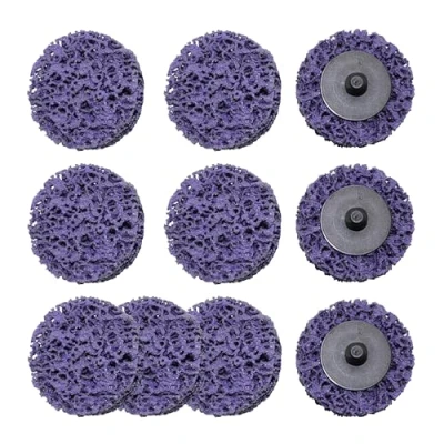 Abbildung von Merryland CSD Scheibe 50mm Farbe Rost für Stabschleifer, 50 mm Lila Reinigungsscheibe Entroster Metall Stahl Grobreinigungsscheibe Grobschleifscheibe 10 Stück, DGTA010C1