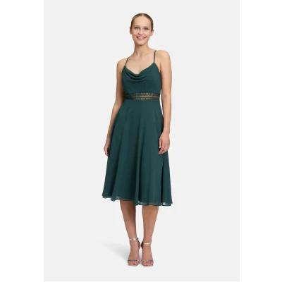 Abbildung von Vera Mont Cocktailkleid &quot;Vera Damen mit Wasserfallausschnitt&quot;, Stickerei