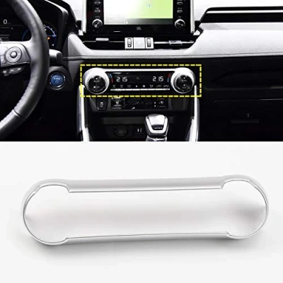 Abbildung von HIGH FLYING für RAV4 XA50 2019 2022 Interieur Klimatisierung Dekor Silber Matt 1 Stück ABS Kunststoff