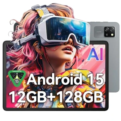 Abbildung von Blackview Tab60 WiFi Tablet 10 Zoll,PC Android 14, 12GB RAM+128GB ROM(2TB TF),Octa Core 6 mit Tastatur,Widevine L1,5100mAh,Dual Kamera 5MP+8MP,BT 5.2
