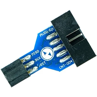 Abbildung von Paradisetronic.com ISP Adapter, 10 Pin auf 6 Kompatibel mit Atmel AVR, Arduino, Bascom, USBasp &amp; ICSP Mühelose Programmierung Debugging Lösung