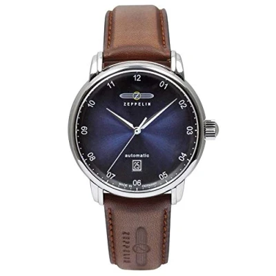 Abbildung von Zeppelin NEW CAPTAIN&#039;S LINE Automatik Uhr, Größe: One Size, Nachtblau