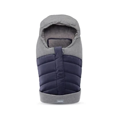 Abbildung von Inglesina Thermischer Winterfußsack, Blau, Warm für die Wiege, Wasserdichtes Gewebe, Weiches und Warmes Innenfutter, 42 x 77 cm