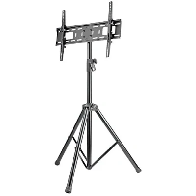 Abbildung von Manhattan Universal TV Ständer mit Stativbeinen ( Komfortabel transportierbar 37&quot; bis 70&quot; zu 35 kg ) schwenkbar neigbar höhenverstellbar schwarz 461412