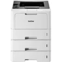 Abbildung von Brother HL L5210DNTT Laserdrucker schwarz weiß (A4, 48 Seiten/Min., 1.200x1.200 DPI, LAN, Duplex, 3x250 Blatt Papierkassetten) weiß/grau