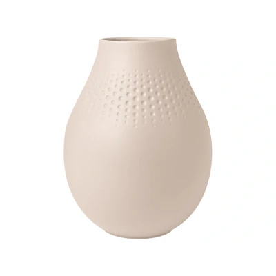 Abbildung von Villeroy &amp; Boch Manufacture Collier beige Vase Perle hoch 16 cm