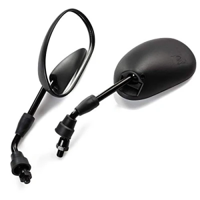 Abbildung von A Pro Spiegelpaar Schwarz Universal 10mm Motorrad Scooter