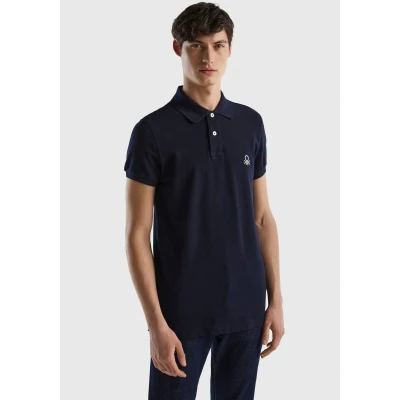 Abbildung von United Colors of Benetton LOGO Poloshirt, Herren, Größe: XS, Blue