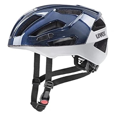 Abbildung von uvex gravel x sicherer Performance Helm für Damen und Herren individuelle Größenanpassung optimierte Belüftung deep space silver 52 57 cm