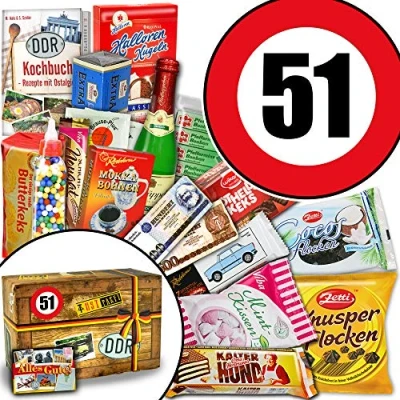 Abbildung von Ostpaket XXL Geburtstag 51 Geschenk Idee Mama Ostalgie Box