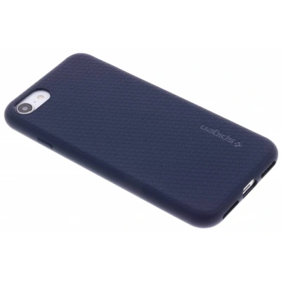 Abbildung von Apple iPhone 7 Hülle Silikon Spigen Soft Case/Backcover Handyhülle Blau Shockproof/Stoßfest