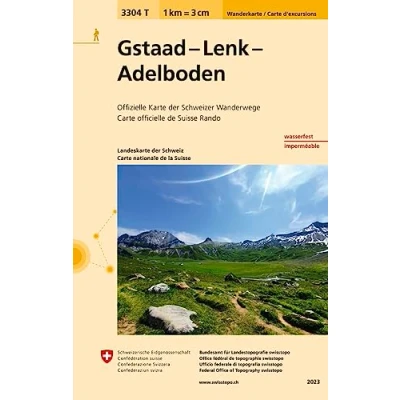 Abbildung von 3304T Gstaad Lenk Adelboden Wanderkarte: Wanderkarte. Wasserfest (Wanderkarten 1:33 333)