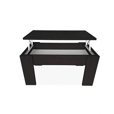 Abbildung von Somnia Descanso Erhöhter Couchtisch, Wohn oder Esszimmertisch, lackiert in der Farbe Wenge, Maße: 90 cm (Breite) x 50 (Tiefe) 4657 (Höhe)