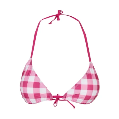 Abbildung von Urban Classics Bikinitop, Damen, Größe: Large, Brightvioletvichy