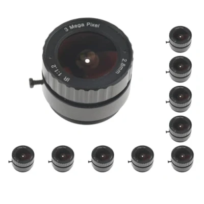 Abbildung von 10 Set mit 1/3 Zoll 2,8 mm 3 Megapixel F1.2 CS Mount IR Fixed Iris Objektiv für CCTV IP Kamera