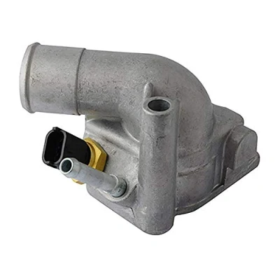Abbildung von FAE 5351792 Kühlwasserthermostat 92 mit Dichtungen, Temperaturgeber Gehäuse Aluminium Deckel OPEL: Astra H Caravan, Meriva A, Zafira A