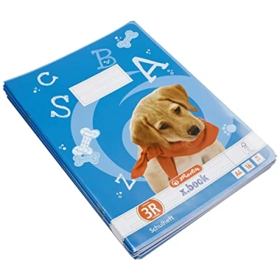 Abbildung von Herlitz 11338316 Schulheft (A4 Lineatur 03 mit Rand) 16 Blatt, 10er Packung