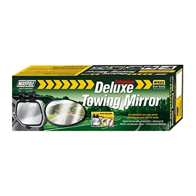 Abbildung von Maypole Deluxe Wohnwagen Abschleppspiegel Flachglas Universal Fit