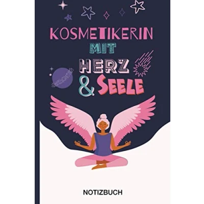 Abbildung von Kosmetikerin mit Herz &amp; Seele: A5 Notizbuch als Geschenk für eine /punktiert Geschenke zum GeburtstagGeburtstagsgeschenk Kollegin