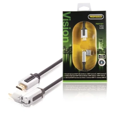 Abbildung von Profigold Drehbares High Speed HDMI Kabel mit Ethernet (1m)