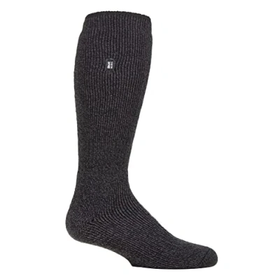 Abbildung von HEAT HOLDERS Herren Merinowolle Socken Lang Warm Thermo Wollsocken Kniestrümpfe Merino für Winter (39 45, Schwarz)