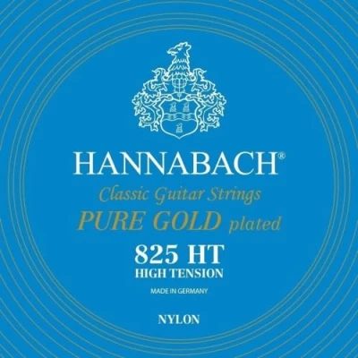 Abbildung von Hannabach Klassikgitarrensaiten Serie 825 High Tension Spezialvergoldung Komplettsatz