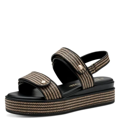 Abbildung von Marco Tozzi Plateausandalette, Damen, Größe: 37, Black Schuhe
