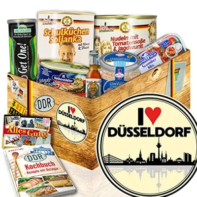 Abbildung von I love Düsseldorf Ostalgie Box Geschenk Männer Ostpaket