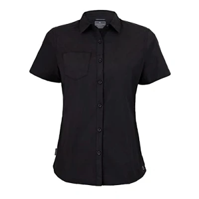 Abbildung von Craghoppers Damen Expert Womens Kiwi Short Sleeved Shirt Hemd mit Button Down Kragen, Black, 10