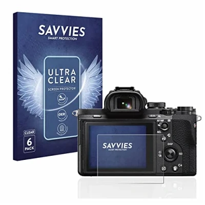 Abbildung von Savvies 6 Stück Schutzfolie für Sony Alpha 7 II (ILCE 7M2) Displayschutz Folie Ultra Transparent