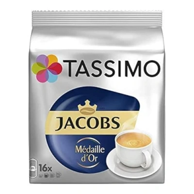 Abbildung von Tassimo Jacobs Médaille d Or, Kaffee, Kaffeekapsel, gemahlener Röstkaffee, 16 T Discs