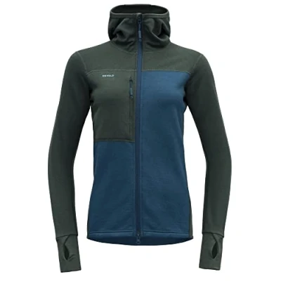 Abbildung von Devold Damen Nibba Hiking Woman Jacket W/Hood Sweatshirt, Wald, S