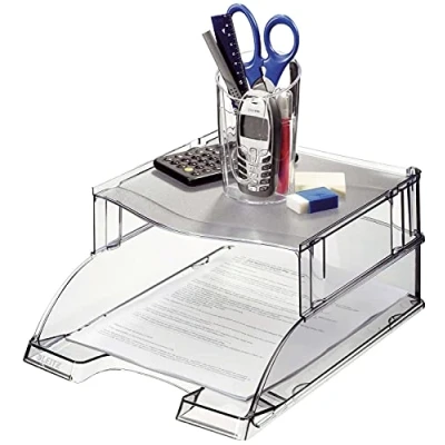 Abbildung von Leitz Briefkorb Distanzelement, Transparent Grau, Plus Serie, 52340092