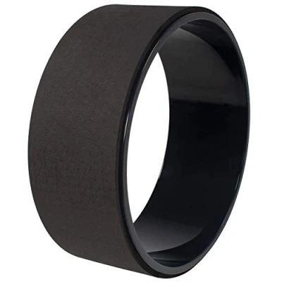 Abbildung von Signature Fitness Unisex Erwachsene Yoga Wheel Rad, Schwarz