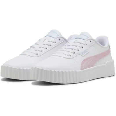 Abbildung von Puma Carina Blurry Dreams Unisex Sneaker low für Kinder, Größe: 38, White/rose mauve/cool weather Schuhe