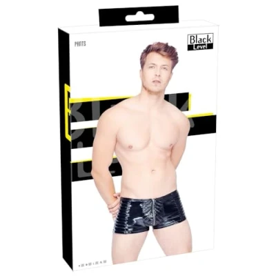 Abbildung von Pants aus Lack mit unterlegtem Front Reißverschluss